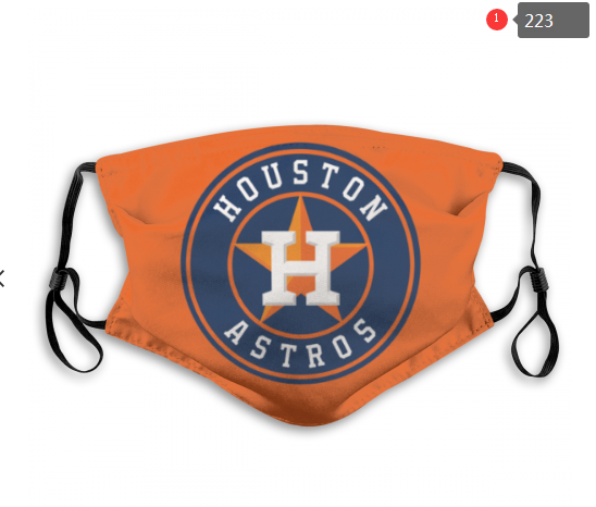 MLB Houston Astros #2 Dust mask with filter->mlb dust mask->Sports Accessory